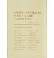 Annual Review of Ecology and Systematics. 10