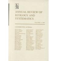 Annual Review of Ecology and Systematics: 2002