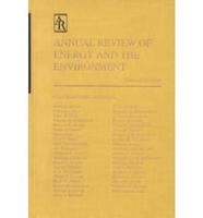 Annual Reviews of Energy and the Environment. V. 24, 1999