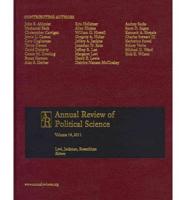 Annual Review of Political Science; V.14, 2011