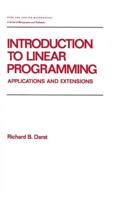 Introduction to Linear Programming: Applications and Extensions