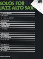 Solos for Jazz Alto Sax