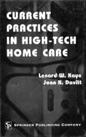 Current Practices in High-Tech Home Care