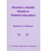 Women's Health Needs in Patient Education