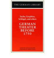 German Theater Before 1750