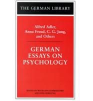 German Essays on Psychology