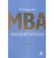 Writing Your MBA Dissertation