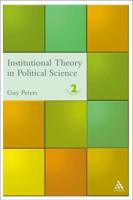 Institutional Theory in Political Science: The 'New Institutionalism'
