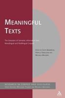 Meaningful Texts: The Extraction of Semantic Information from Monolingual and Multilingual Corpora