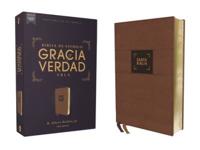 Nbla Biblia De Estudio Gracia Y Verdad, Leathersoft, Café, Interior a DOS Colores