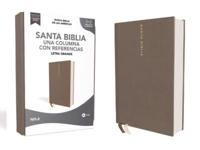 Biblia Nbla, Una Columna Con Referencias, Letra Grande, Tapa Dura/Tela, Gris, Edición Letra Roja