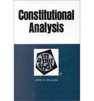 Constitutional Analysis in a Nutshell