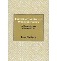 Conservative Social Welfare Policy