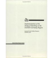 Implementation of the Study of Teaching in the DoDDs-Germany Region