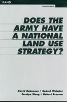 Does The Army Have A National Land Use Strategy?