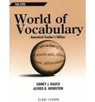 World of Vocabulary Tan Level Ate 1996C