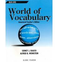 World of Vocabulary Blue Level Ate 1996C