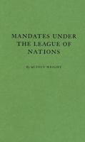 Mandates under the League of Nations.