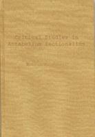 Critical Studies in Antebellum Sectionalism: Essays in American Political and Economic History