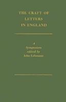 The Craft of Letters in England: A Symposium