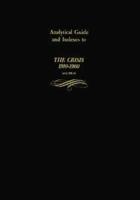 Analytical Guide and Indexes to the Crisis 1910-1960: Vol. 3