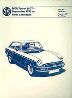 The Mgb Tourer and Gt Parts Catalogue