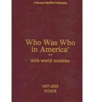 Who Was Who in America Volume XVI