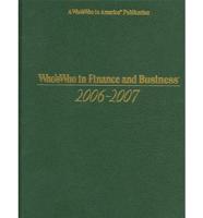 Who's Who In Finance And Business 2006-2007