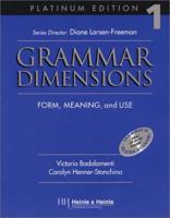 Grammar Dimensions 1