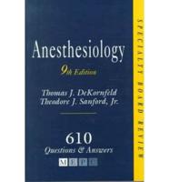 Anesthesiology