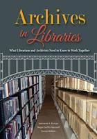 Archives in Libraries