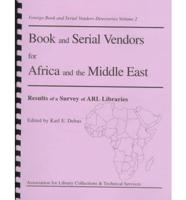 Book and Serial Vendors for Africa and the Middle East