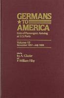 Germans to America, Nov. 2, 1857-July 29, 1859