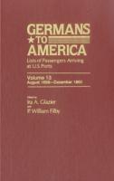 Germans to America, Aug. 1, 1859-Dec. 31, 1860