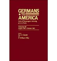 Germans to America, Aug. 8, 1881-Oct. 31, 1881