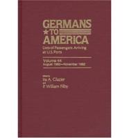 Germans to America, Aug. 10, 1882-Nov. 15, 1882