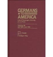 Germans to America, Apr. 20, 1883-June 30, 1883