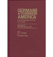 Germans to America, May 1, 1886-Jan. 3, 1887