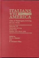 Italians to America, October 1901 - March 1902