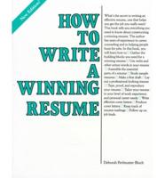 How to Write a Winning Resume