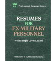 Resumes for Ex-Military Personnel