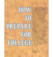 How to Prepare for College