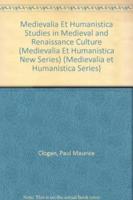 Medievalia Et Humanistica Studies in Medieval and Renaissance Culture (Medievalia Et Humanistica New Series)