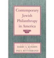Contemporary Jewish Philanthropy in America