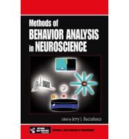 Methods of Behavior Analysis in Neuroscience