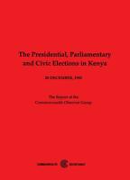 The Presidential, Parliamentary and Civic Elections in Kenya, 29 December 1992