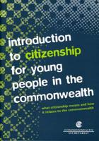 Introduction to Citizenship for Young People in the Commonwealth