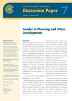 Gender in Planning and Urban Development