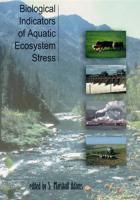 Biological Indicators of Aquatic Ecosystems Stress