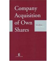 Company Acquisition of Own Shares
